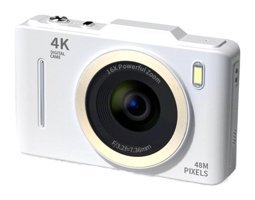 Boutiques Full HD Kopmakt Dijital Fotoğraf Makinesi Beyaz-Pembe