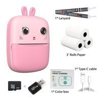TuomengMini Full HD Kompakt Çocuk Dijital Fotoğraf Makinesi Pembe