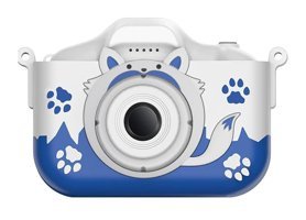 Shanrya Full HD Kopmakt Çocuk Dijital Fotoğraf Makinesi Beyaz-Lacivert