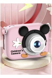 Vothoon 2 inç Mini Full HD Kopmakt Çocuk Dijital Fotoğraf Makinesi Pembe