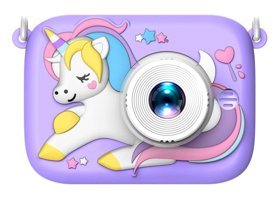 Cankypu Pony Full HD Kopmakt Çocuk Dijital Fotoğraf Makinesi Mor