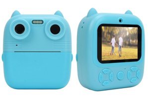 Jectse Mini Full HD 48 MP Kompakt Çocuk Dijital Fotoğraf Makinesi Mavi