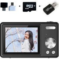 Tuomeng Full HD 4K Kompakt Dijital Fotoğraf Makinesi Siyah