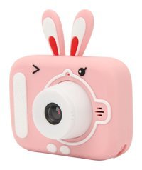 Shanrya Mini Full HD Sevimli Tavşan Kompakt Çocuk Dijital Fotoğraf Makinesi Pembe