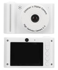 Lazmin112 Full HD 1080P Kopmakt Çocuk Dijital Fotoğraf Makinesi Beyaz