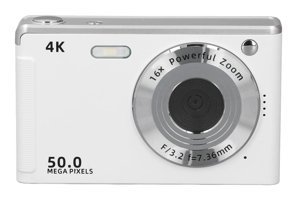Jectse Mini 4K Kompakt Çocuk Dijital Fotoğraf Makinesi Beyaz