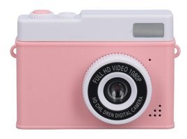 Gugxiom Full HD Kopmakt Çocuk Dijital Fotoğraf Makinesi Beyaz-Pembe