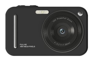 Vkemall 2.4 inç Full HD 48 MP Kompakt Dijital Fotoğraf Makinesi Siyah