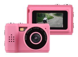 Andoer Mini Full HD Kompakt Çocuk Dijital Fotoğraf Makinesi Pembe
