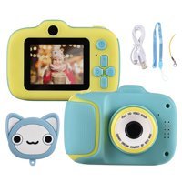 Tignapoo Mini Full HD Kopmakt Çocuk Dijital Fotoğraf Makinesi Sarı-Yeşil
