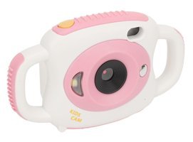 Kımıss Mini Full HD Kopmakt Çocuk Dijital Fotoğraf Makinesi Beyaz - Pembe