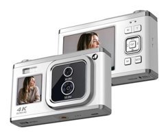 Andoer Full HD Kopmakt Dijital Fotoğraf Makinesi Beyaz