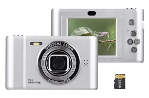 Cankypu Full HD Kopmakt Dijital Fotoğraf Makinesi Gümüş