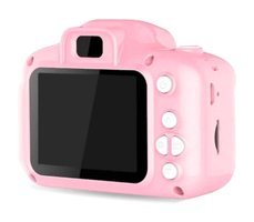 Pazariz Mini Full HD Kopmakt Çocuk Dijital Fotoğraf Makinesi Pembe