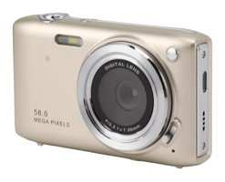 Vrupin 4K Kopmakt Dijital Fotoğraf Makinesi Gold