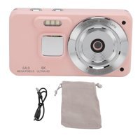 Annadue Mini 4K Kompakt Çocuk Dijital Fotoğraf Makinesi Pembe
