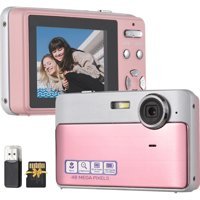 Vkemall Full HD 48 MP Kompakt Dijital Fotoğraf Makinesi Pembe