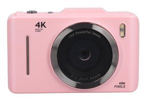 Jectse 4K Kompakt Dijital Fotoğraf Makinesi Pembe