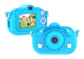 Vkemall Full HD Kopmakt Çocuk Dijital Fotoğraf Makinesi Mavi