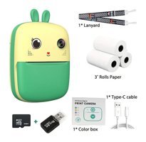 Tuomeng Şipşak Mini Full HD Kopmakt Çocuk Dijital Fotoğraf Makinesi Sarı-Yeşil