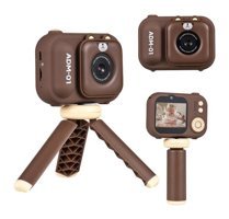 Andoer Mini Full HD Kopmakt Çocuk Dijital Fotoğraf Makinesi Kahverengi