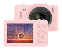 Tuomeng Full HD Kopmakt Dijital Fotoğraf Makinesi Pembe
