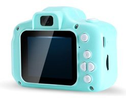 Blue Inter Mini Full HD Kompakt Çocuk Dijital Fotoğraf Makinesi Yeşil