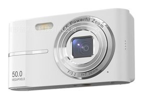 Boutiques Full HD 50 MP Kompakt Dijital Fotoğraf Makinesi Gri