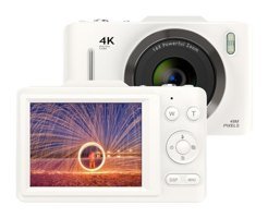 Tuomeng H16 Full HD Kopmakt Dijital Fotoğraf Makinesi Beyaz