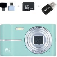 Tuomeng 50 MP Full HD Kompakt Dijital Fotoğraf Makinesi Yeşil