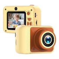 Bangyi Full HD Kopmakt Çocuk Dijital Fotoğraf Makinesi Sarı