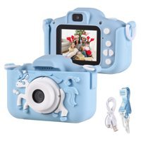 Cankypu Mini Sevimli Canavar Full HD Kopmakt Çocuk Dijital Fotoğraf Makinesi Pembe