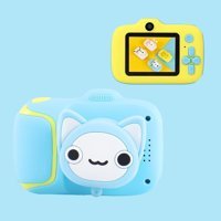Tuomeng Mini Full HD Kompakt Çocuk Dijital Fotoğraf Makinesi 2 inç Mavi
