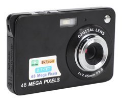 Sxhlseller 4K 48 MP Kompakt Dijital Fotoğraf Makinesi Siyah