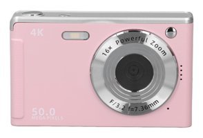 Jectse Mini 4K Kompakt Çocuk Dijital Fotoğraf Makinesi Pembe