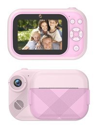 Mengtuo 3.5 inç Full HD Kopmakt Çocuk Dijital Fotoğraf Makinesi Pembe