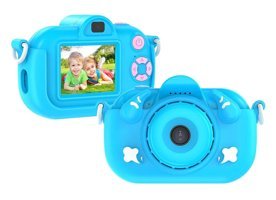 Cankypu Mini Full HD 12 MP Kompakt Çocuk Dijital Fotoğraf Makinesi Mavi
