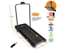 Voit Evo T600 X-Walker Motorlu Katlanabilir Koşu Bandı Siyah