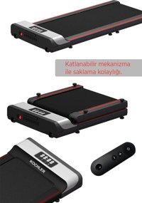 Kochler Motorlu Katlanabilir Koşu-Yürüyüş Bandı Siyah