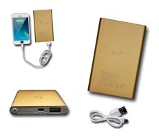PH26 DDY-003 8000 mAh Kablolu Led Göstergeli USB Type A Powerbank Sarı
