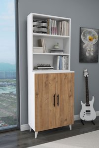 Enda Home Oras 6 Bölmeli 6 Raflı Beyaz-Tori Kitaplık
