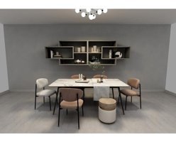 Musvenus Mobilya Karo 6 Bölmeli 6 Raflı Suntalam 40x32 cm Antrasit Kitaplık