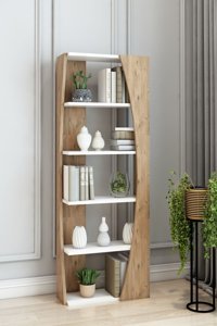 Lion Decor Dekoratif 6 Bölmeli 6 Raflı Kahverengi Kitaplık