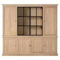Belmino Mobilya Garo 9 Bölmeli 6 Raflı Ahşap 220x150x45 cm Tori Kitaplık