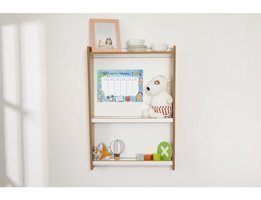 Minera Çok Amaçlı 2 Bölmeli 2 Raflı Suntalam 69x13 cm Beyaz-Kahverengi Kitaplık