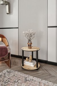 Olea Home Masivo 2 Bölmeli 2 Raflı Kahverengi Kitaplık