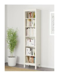 IKEA Hemnes 6 Bölmeli 6 Raflı Ahşap 49x197 cm Beyaz Kitaplık