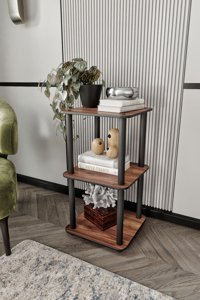 Olea Home Masivo 3 Bölmeli 3 Raflı Kahverengi Kitaplık