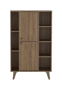Kelebek Viena 7 Bölmeli 7 Raflı Suntalam 90x30 cm Kahverengi Kitaplık