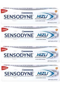 Sensodyne Hızlı Rahatlama Beyazlatıcı Florürlü Diş Macunu 4x75 ml